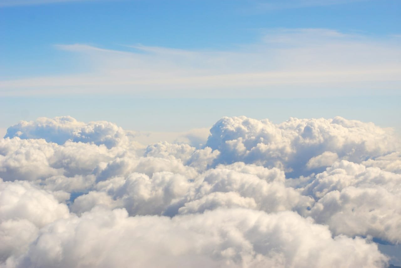 View from above the clouds